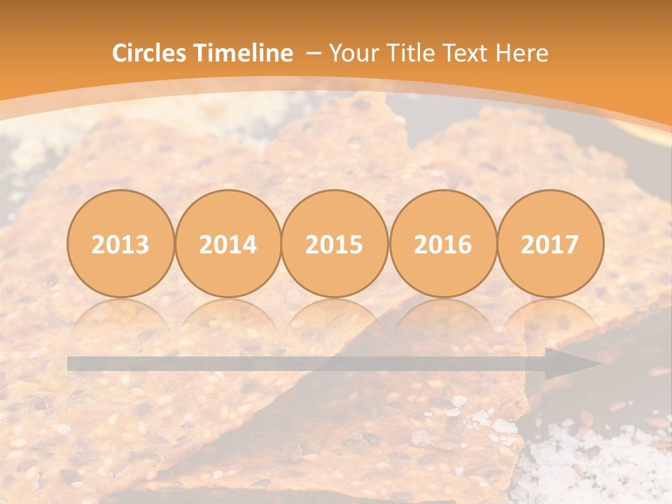 A Plate With Crackers And Other Foods On It PowerPoint Template