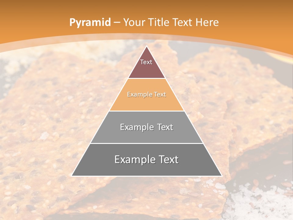 A Plate With Crackers And Other Foods On It PowerPoint Template