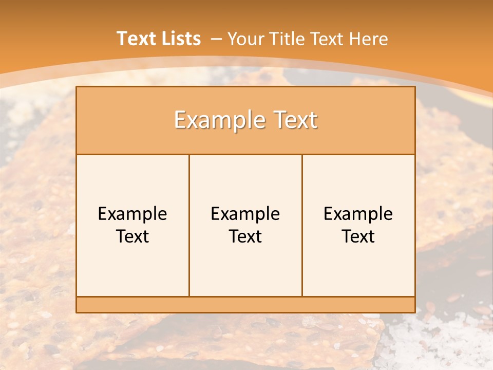 A Plate With Crackers And Other Foods On It PowerPoint Template