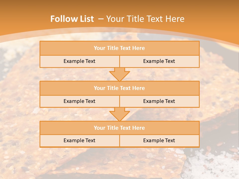 A Plate With Crackers And Other Foods On It PowerPoint Template