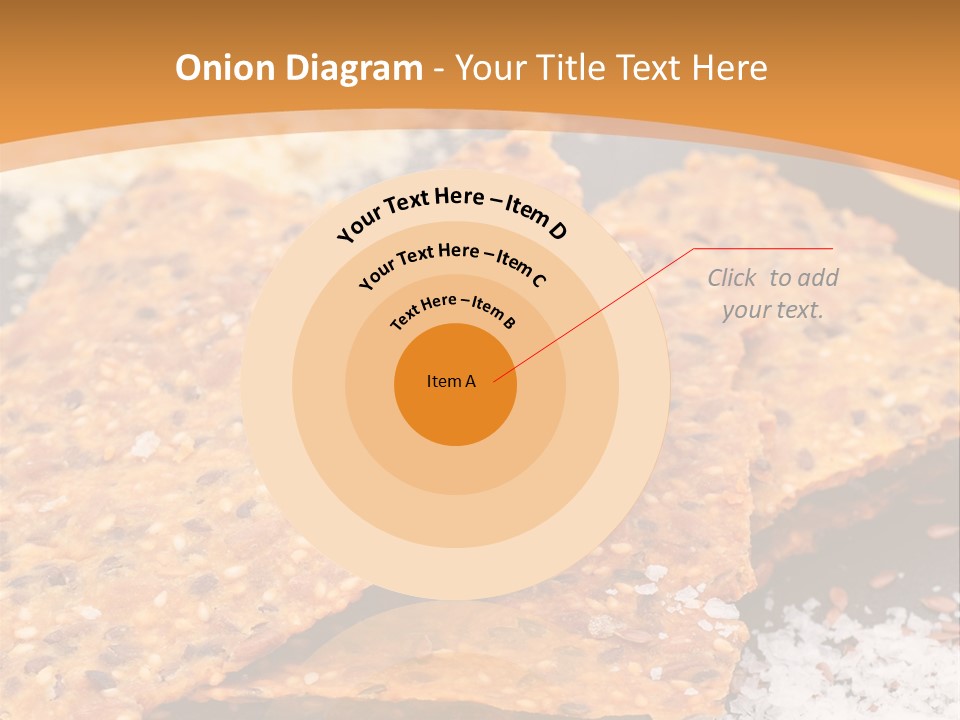 A Plate With Crackers And Other Foods On It PowerPoint Template