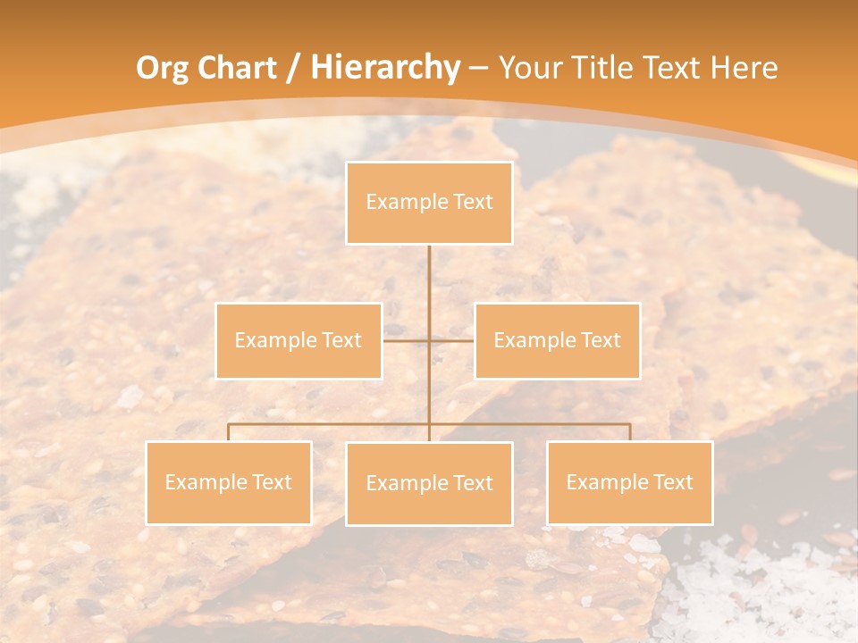 A Plate With Crackers And Other Foods On It PowerPoint Template