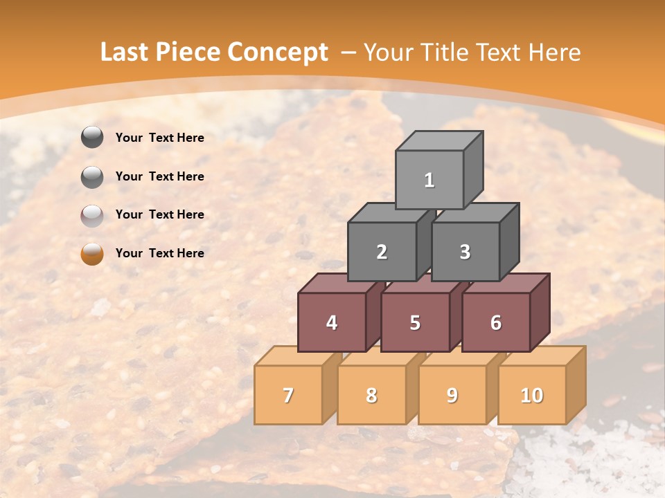 A Plate With Crackers And Other Foods On It PowerPoint Template