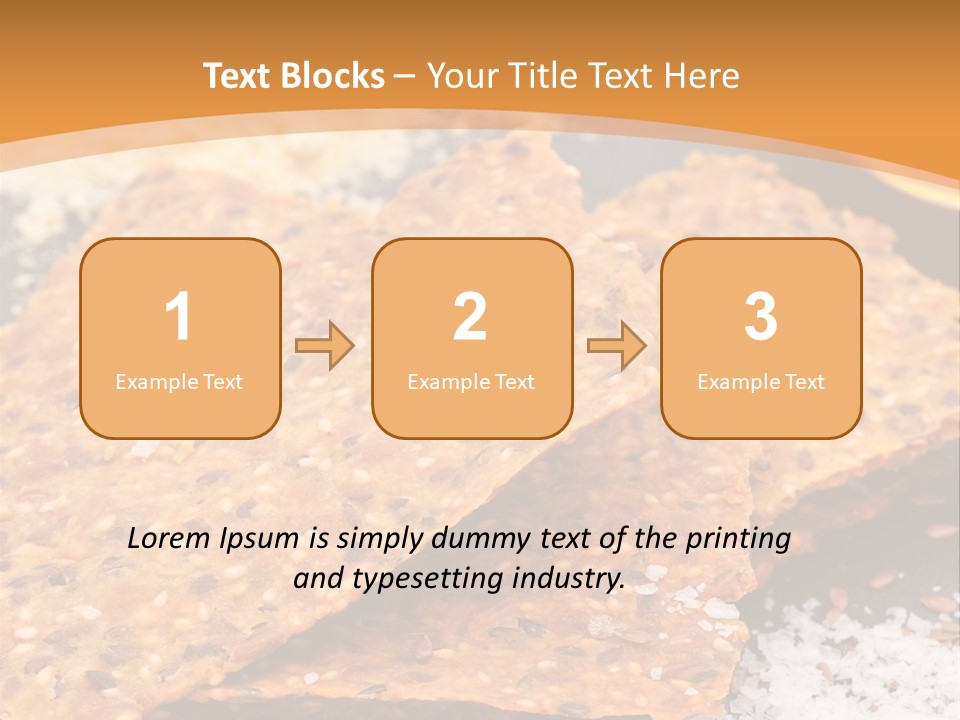 A Plate With Crackers And Other Foods On It PowerPoint Template