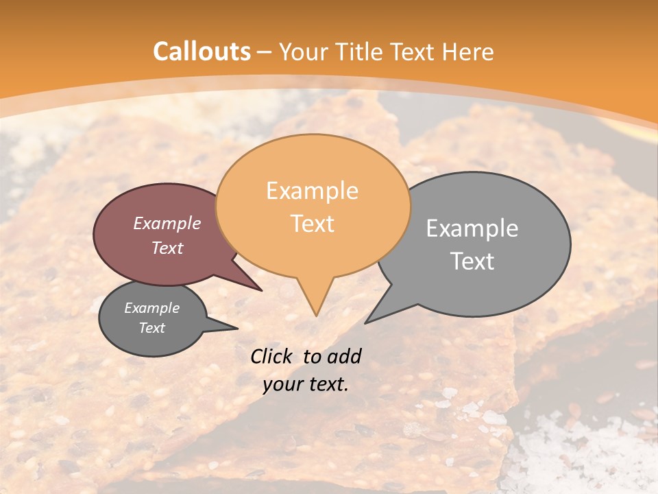 A Plate With Crackers And Other Foods On It PowerPoint Template