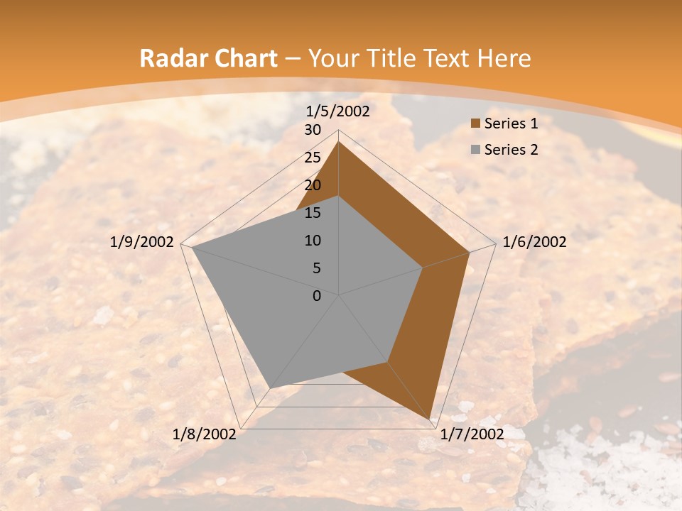 A Plate With Crackers And Other Foods On It PowerPoint Template