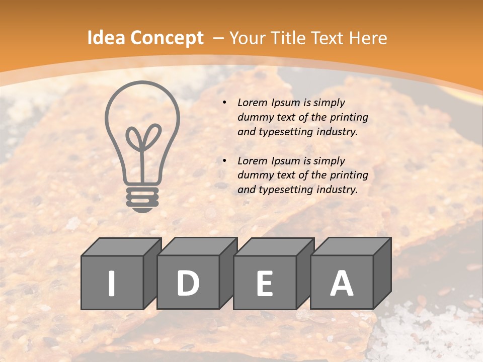 A Plate With Crackers And Other Foods On It PowerPoint Template