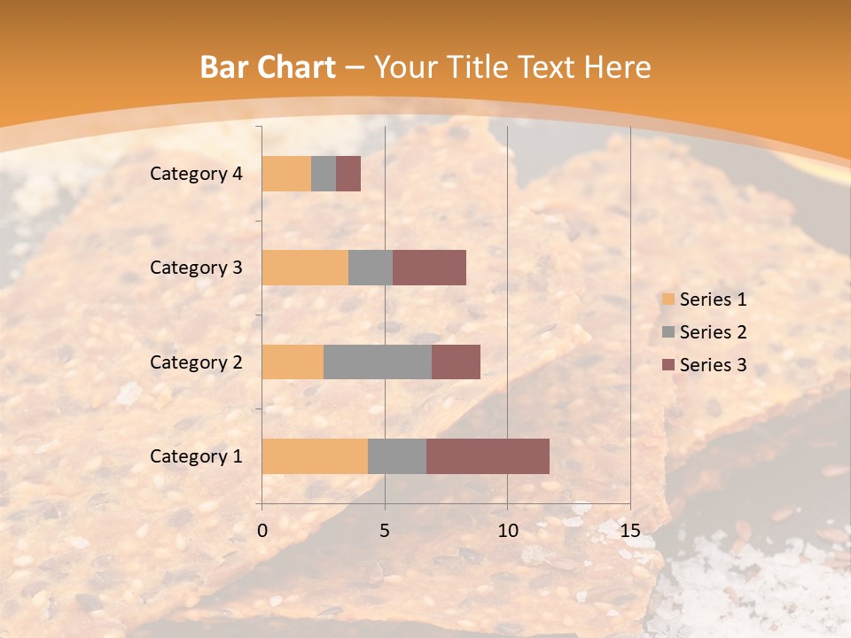 A Plate With Crackers And Other Foods On It PowerPoint Template