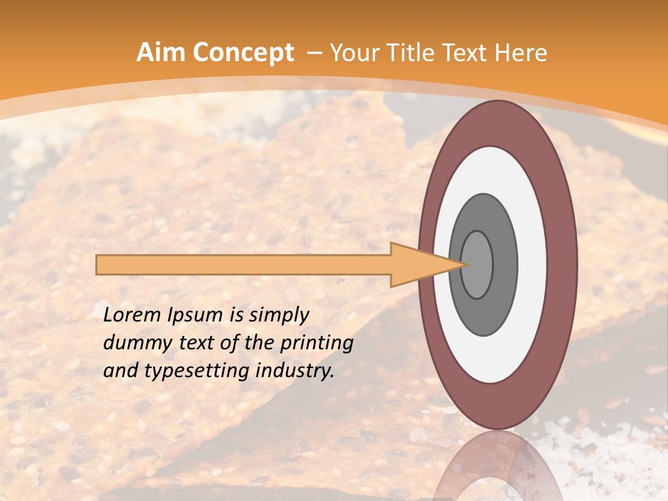 A Plate With Crackers And Other Foods On It PowerPoint Template