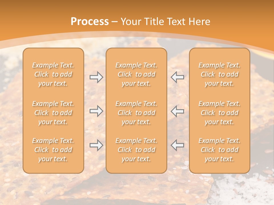 A Plate With Crackers And Other Foods On It PowerPoint Template