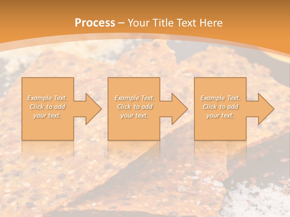 A Plate With Crackers And Other Foods On It PowerPoint Template