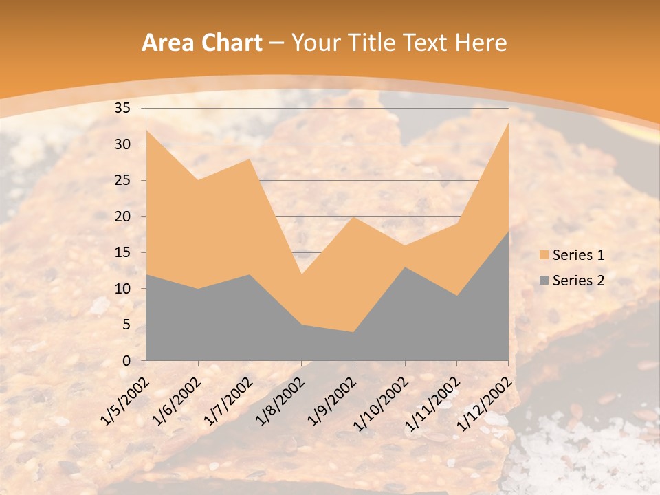 A Plate With Crackers And Other Foods On It PowerPoint Template