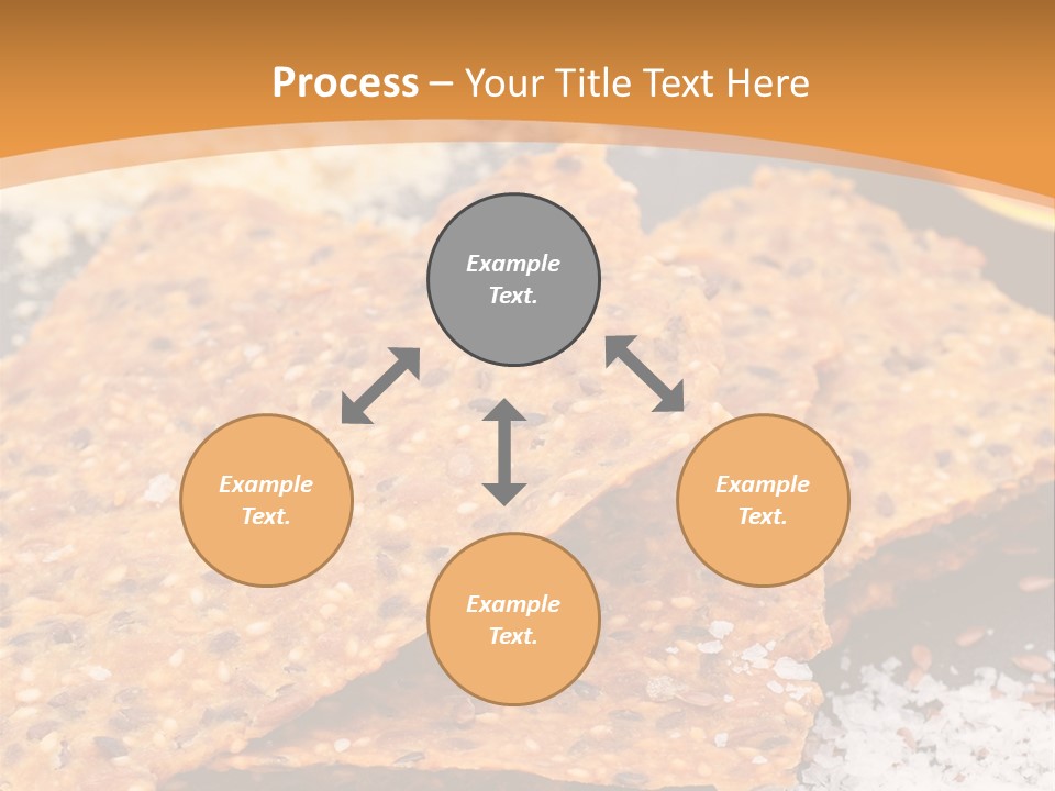 A Plate With Crackers And Other Foods On It PowerPoint Template