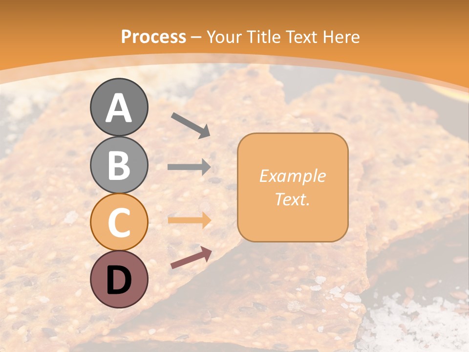 A Plate With Crackers And Other Foods On It PowerPoint Template