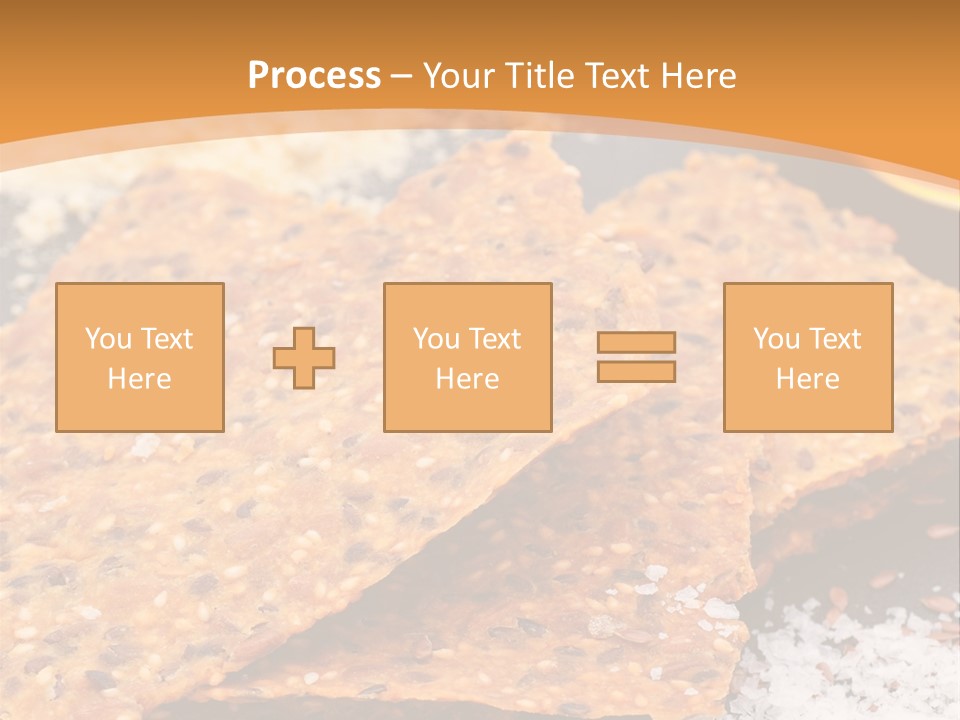 A Plate With Crackers And Other Foods On It PowerPoint Template