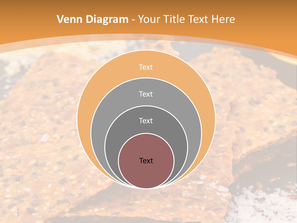 A Plate With Crackers And Other Foods On It PowerPoint Template