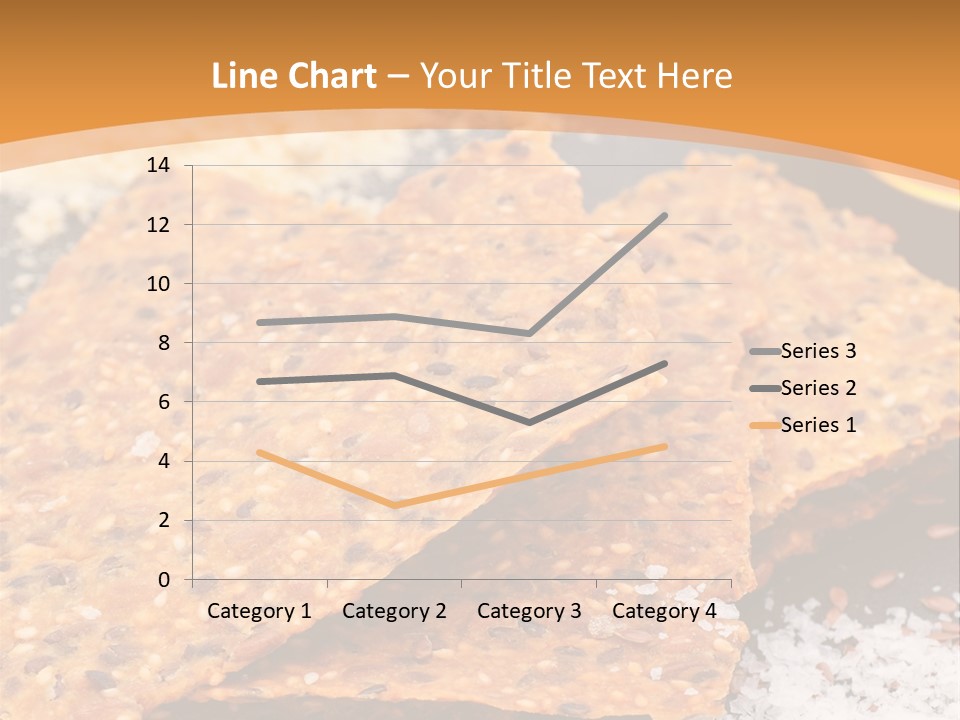 A Plate With Crackers And Other Foods On It PowerPoint Template