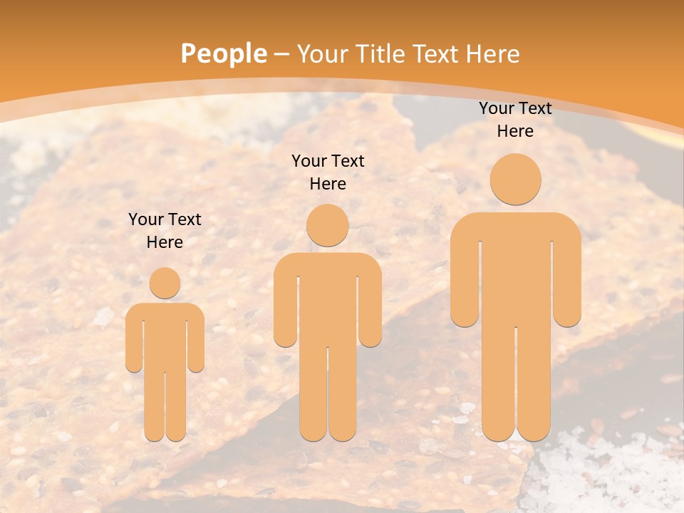 A Plate With Crackers And Other Foods On It PowerPoint Template