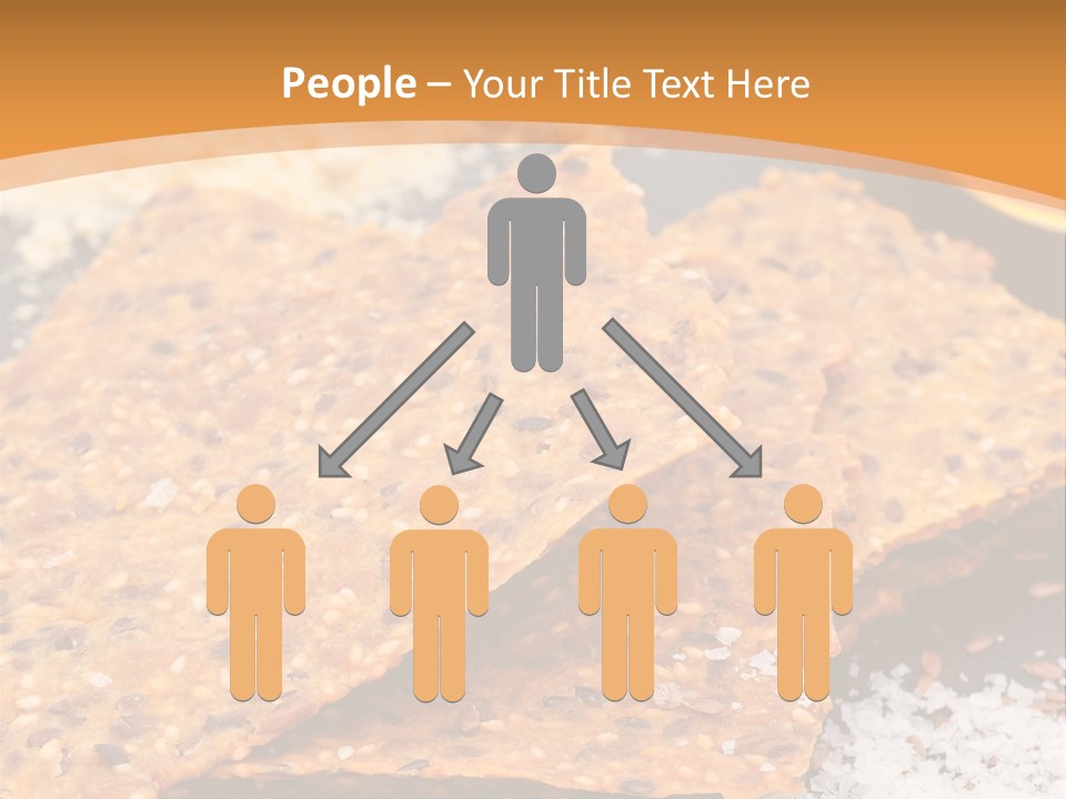 A Plate With Crackers And Other Foods On It PowerPoint Template