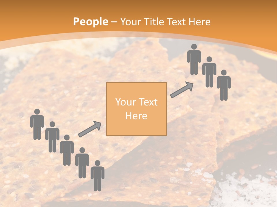 A Plate With Crackers And Other Foods On It PowerPoint Template