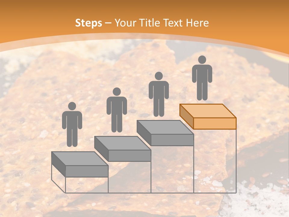 A Plate With Crackers And Other Foods On It PowerPoint Template