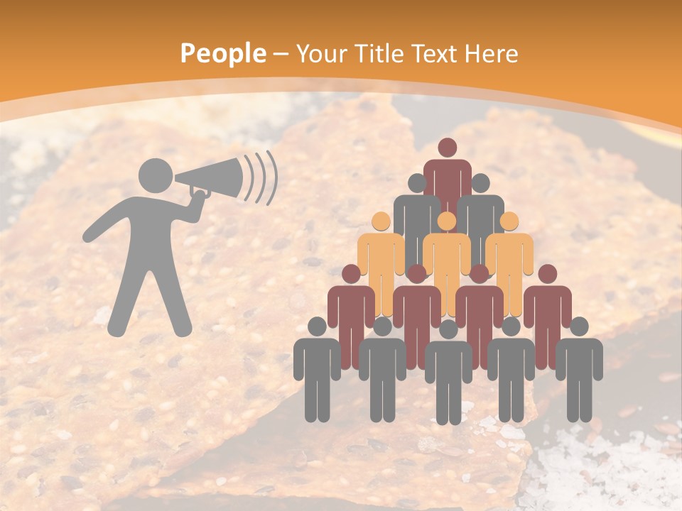 A Plate With Crackers And Other Foods On It PowerPoint Template