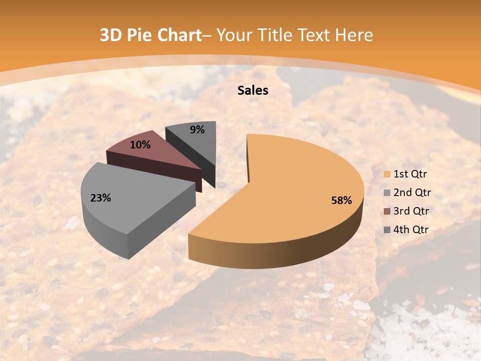 A Plate With Crackers And Other Foods On It PowerPoint Template