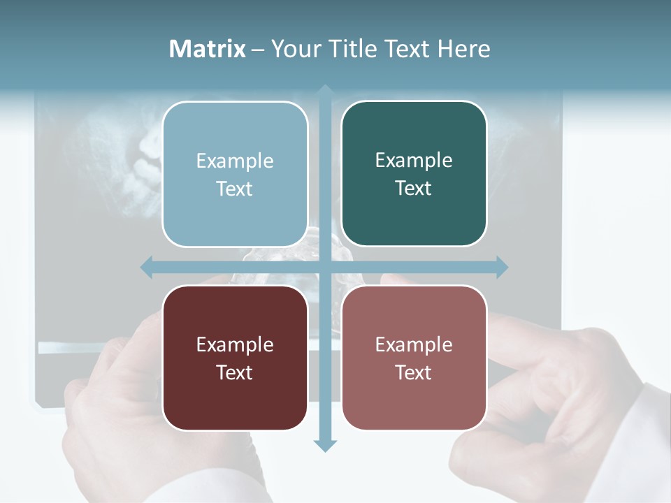 A Person Holding A Tooth In Front Of A X - Ray PowerPoint Template
