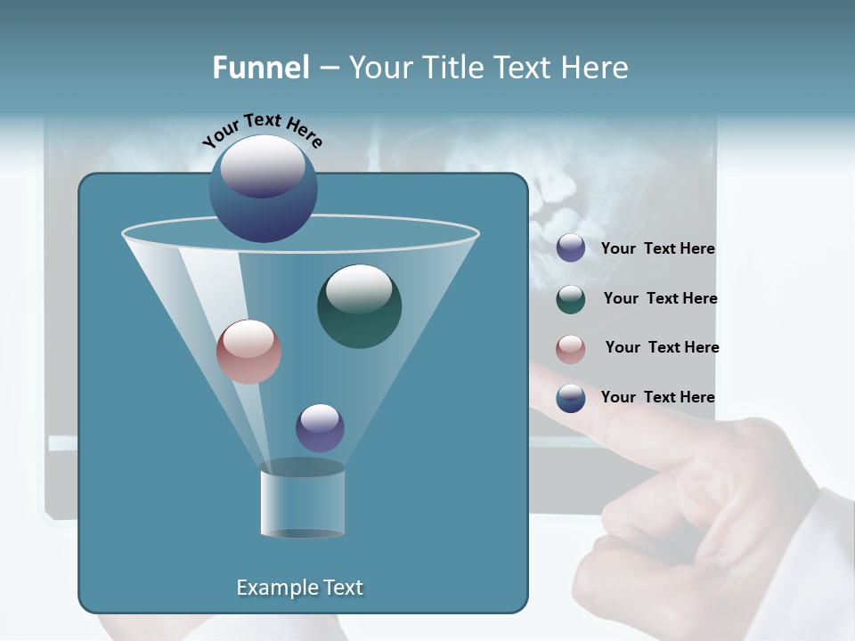 A Person Holding A Tooth In Front Of A X - Ray PowerPoint Template