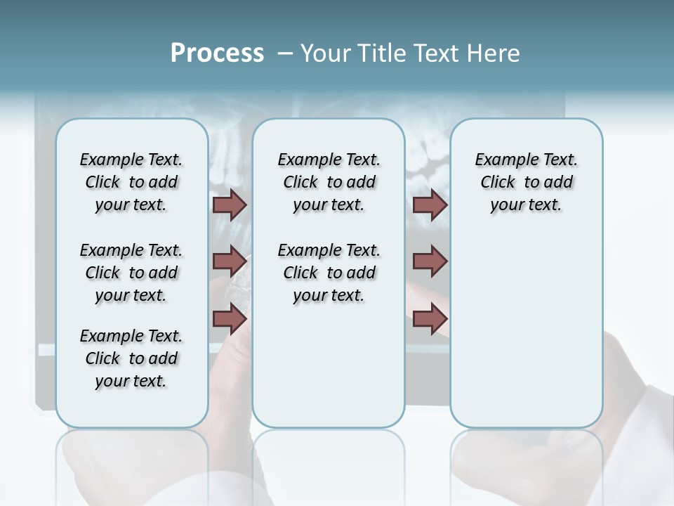 A Person Holding A Tooth In Front Of A X - Ray PowerPoint Template