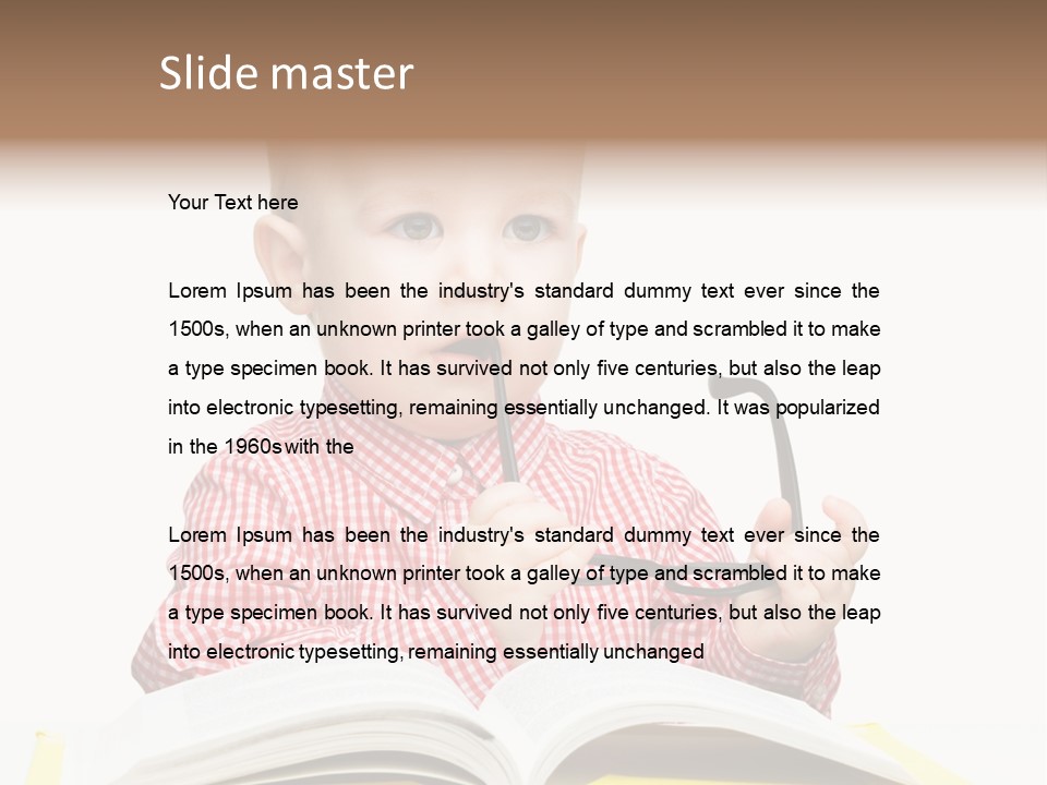 Isolated Kid Playful PowerPoint Template