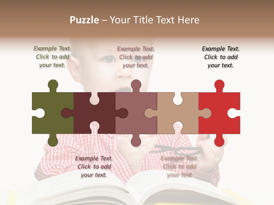 Isolated Kid Playful PowerPoint Template