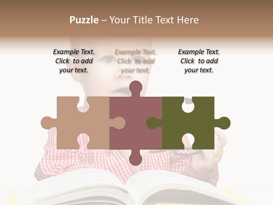 Isolated Kid Playful PowerPoint Template