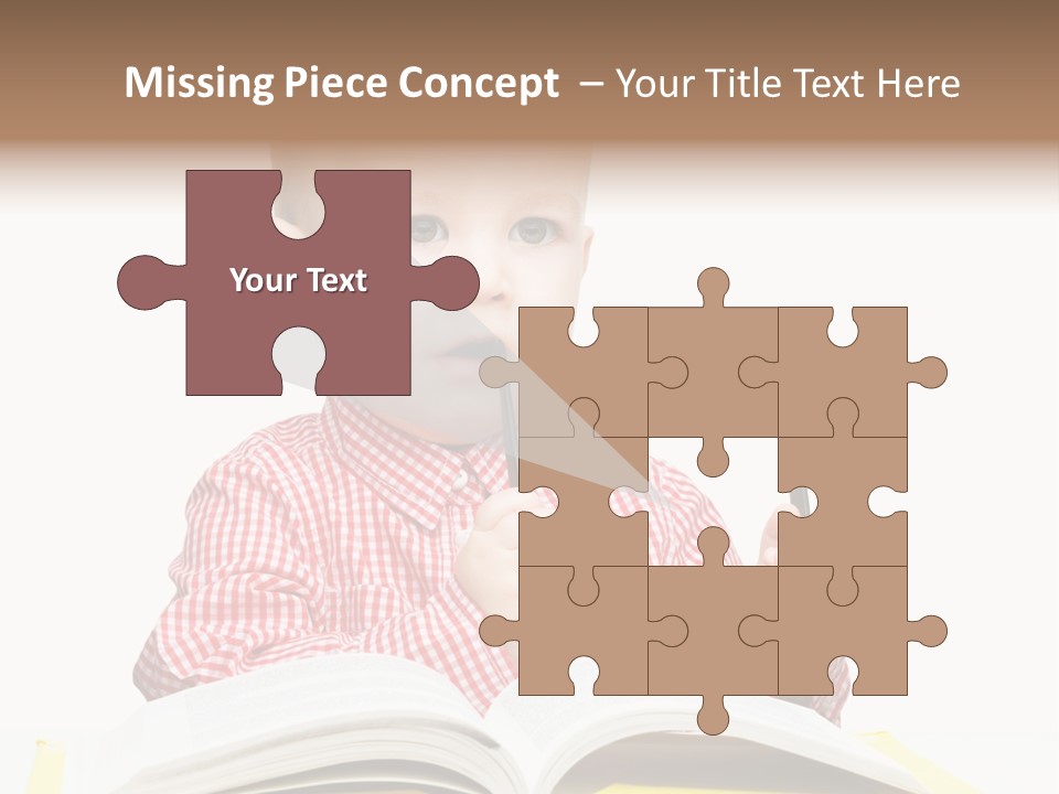 Isolated Kid Playful PowerPoint Template