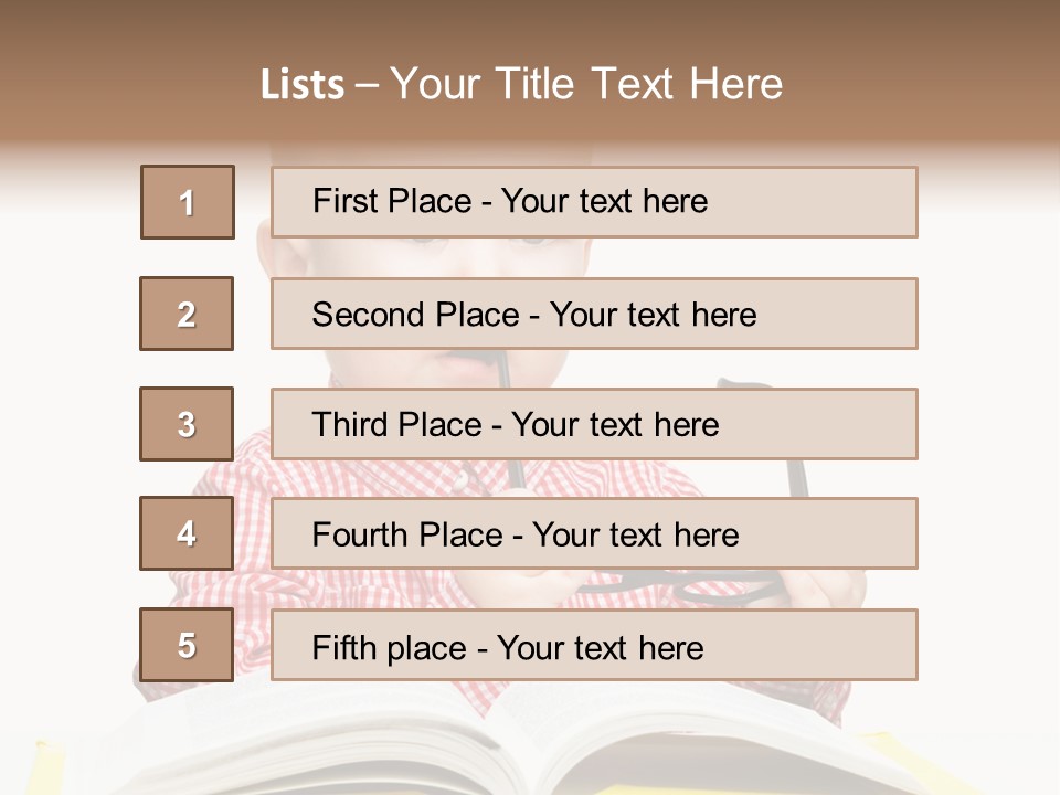 Isolated Kid Playful PowerPoint Template
