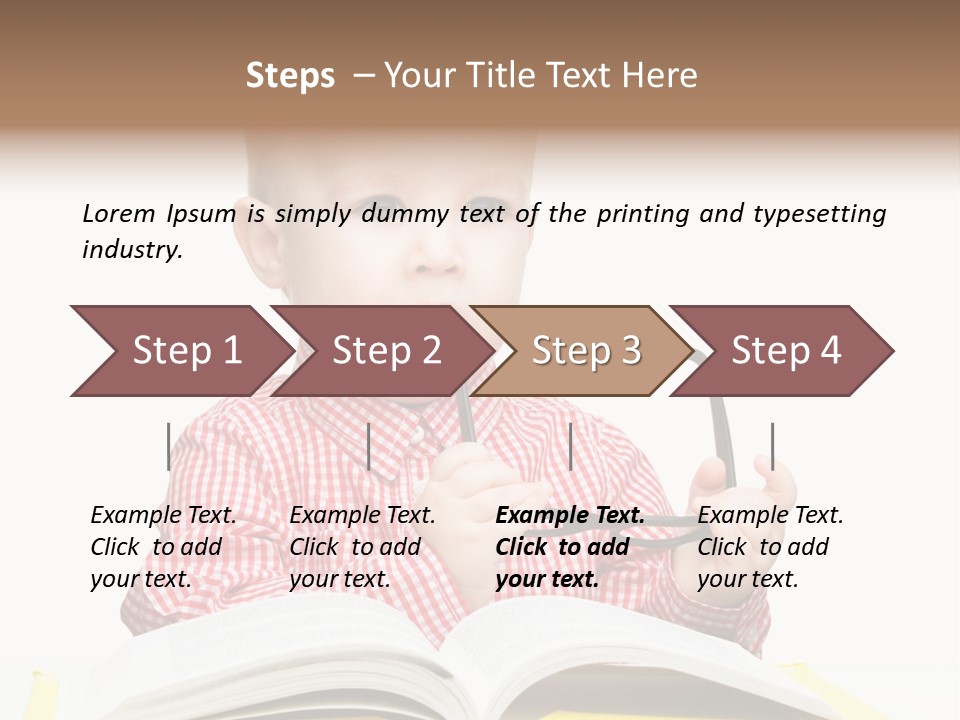 Isolated Kid Playful PowerPoint Template