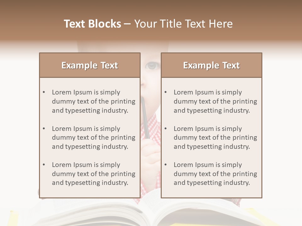 Isolated Kid Playful PowerPoint Template