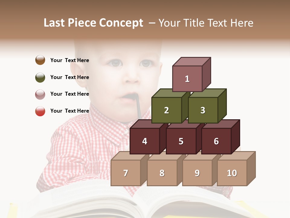 Isolated Kid Playful PowerPoint Template