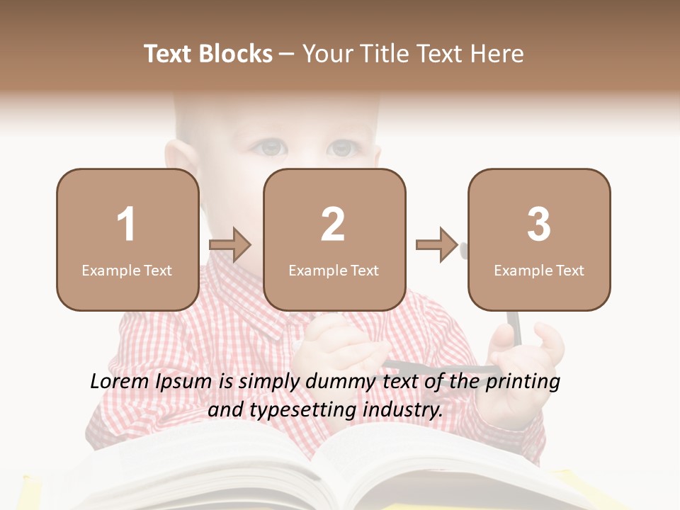 Isolated Kid Playful PowerPoint Template