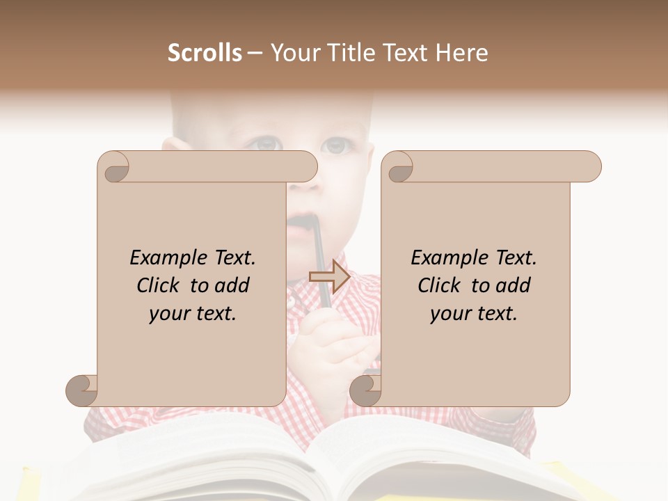 Isolated Kid Playful PowerPoint Template
