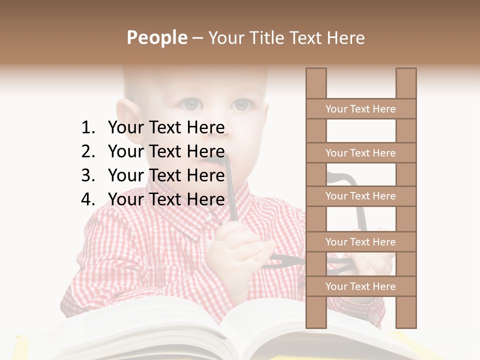 Isolated Kid Playful PowerPoint Template