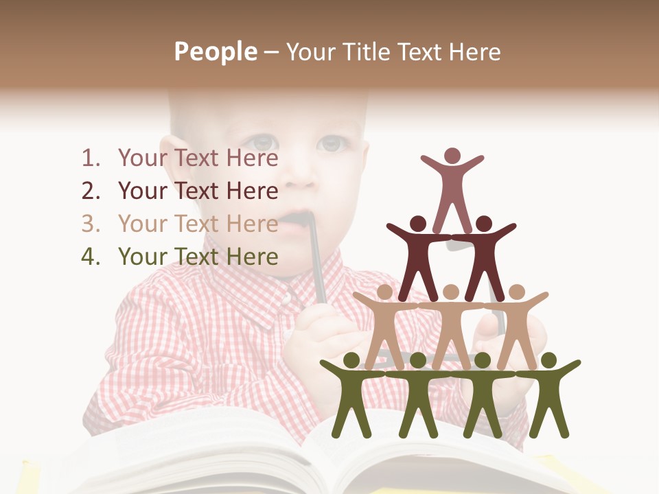 Isolated Kid Playful PowerPoint Template
