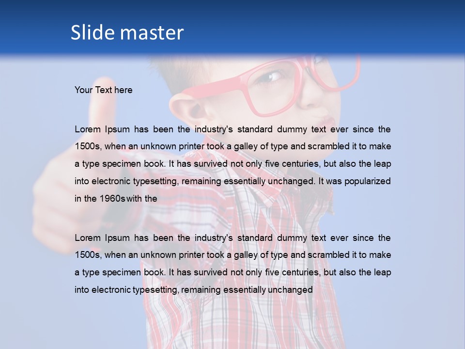 Nerd Silly Hand PowerPoint Template