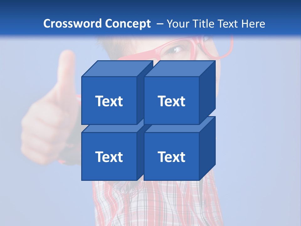 Nerd Silly Hand PowerPoint Template