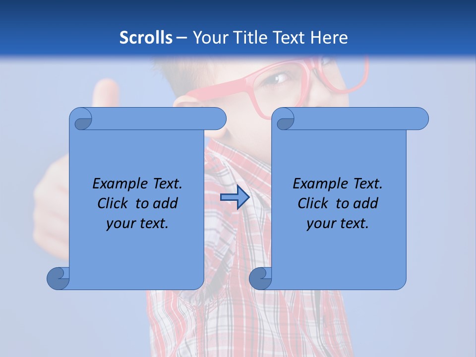 Nerd Silly Hand PowerPoint Template