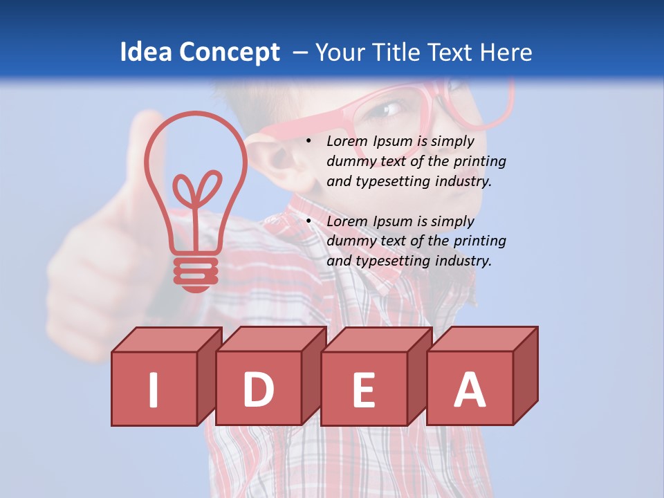 Nerd Silly Hand PowerPoint Template