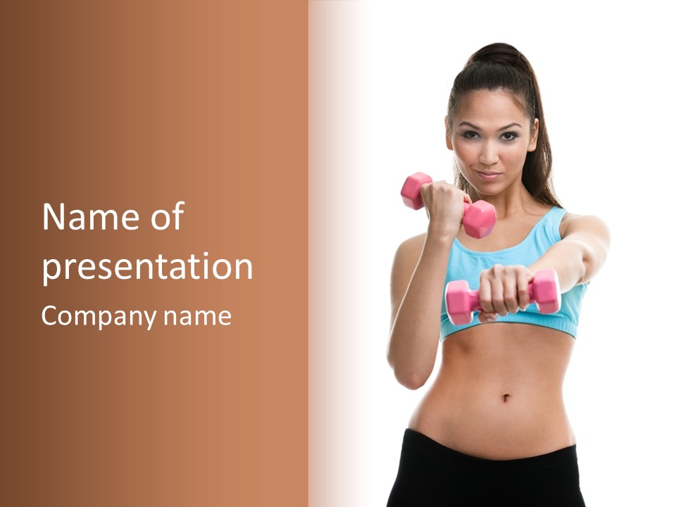 Portrait Female Girl PowerPoint Template