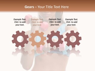 Portrait Female Girl PowerPoint Template