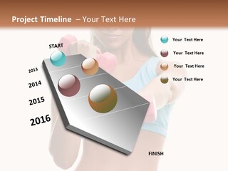 Portrait Female Girl PowerPoint Template
