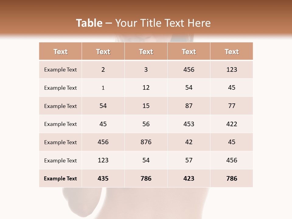 Portrait Female Girl PowerPoint Template